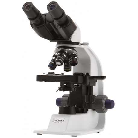 Microscop binocular, 600X, platforma mecanica, cu baterii reincarcabile